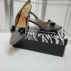 Whitehall and Shin Vintage Style Slingback Heels